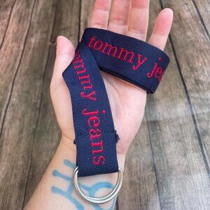 VTG Y2K Tommy Jeans D Ring Belt Bimbocore Hip Belt